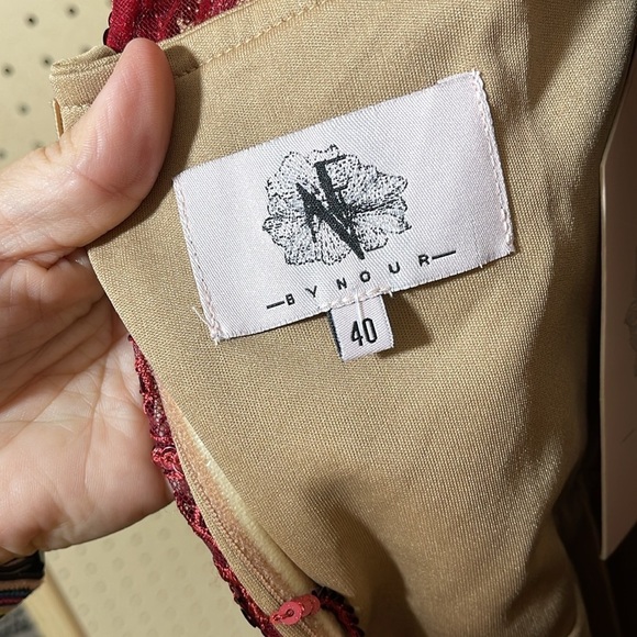 MNM COUTURE
NF BY NOUR N0293 DRESS burgundy - Picture 15 of 17